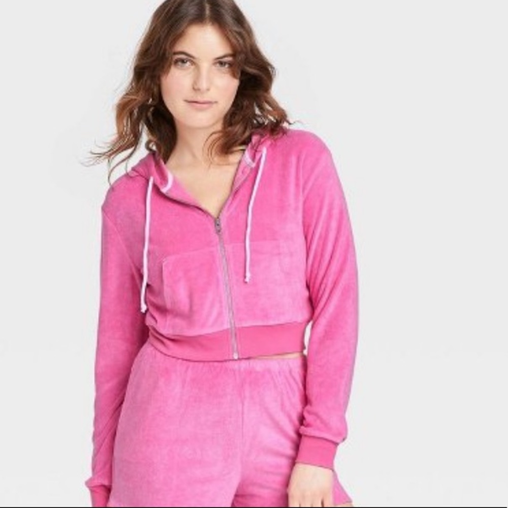 Loop Terry zip up lounge sweatshirt
